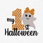 My First Halloween Embroidery Design - 5 Sizes