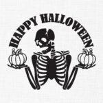 Happy Halloween Embroidery Design - 5 Sizes