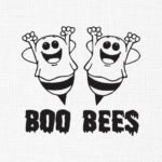 Boo Bees Embroidery Design - 5 Sizes