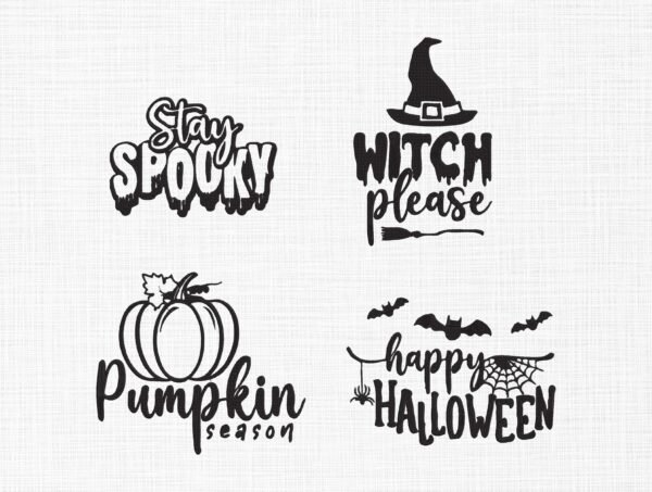 Halloween Bundle Embroidery Design - 5 sizes