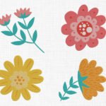 Flowers Bundle Embroidery Design - 5 Sizes