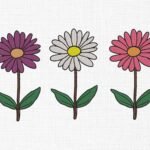 Flowers Bundle Embroidery Design - 5 Sizes