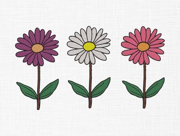 Flowers Bundle Embroidery Design - 5 Sizes