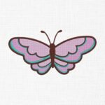 Little Butterfly Embroidery Design - 5 Sizes