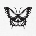 Halloween Butterfly Embroidery Design - 5 Sizes