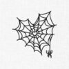 Web Heart Embroidery Design - 5 Sizes