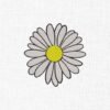 Daisy Flower Embroidery Design - 5 Sizes
