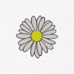 Daisy Flower Embroidery Design - 5 Sizes