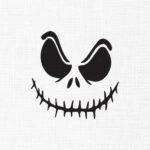 Horror Face Embroidery Design - 5 Sizes