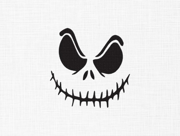 Horror Face Embroidery Design - 5 Sizes
