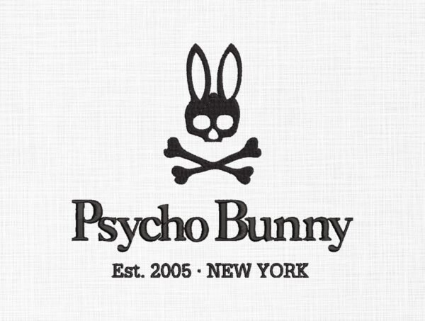 Psycho Bunny Embroidery Design - 5 Sizes