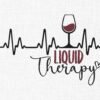 Wine Liquid Therapy Embroidery Design - 5 Sizes
