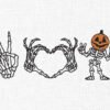 I Love Halloween Embroidery Design - 5 Sizes