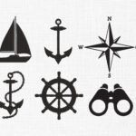 Nautical Elements Embroidery Design - 5 Sizes
