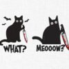 Murderer Cat Embroidery Design - 5 Sizes