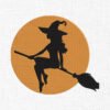 Witch Embroidery Design - 5 Sizes