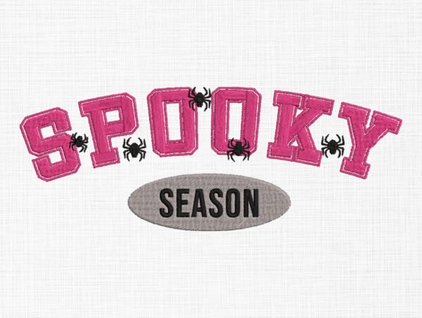 Spooky season Embroidery Design - 5 Sizes