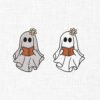 Ghost with book Embroidery Design - 5 Sizes