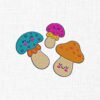 Cute Mushrooms Embroidery Design - 5 Sizes