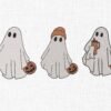 Cute Ghost Bundle Embroidery Design - 5 Sizes
