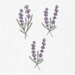 Lavender Flower Embroidery Design - 5 Sizes
