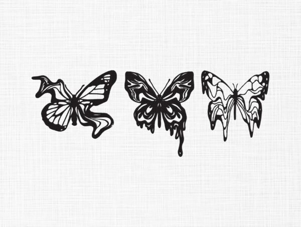 Melting Butterflies Bundle Embroidery Design - 5 Sizes