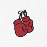 Boxing Gloves Embroidery Design - 5 Sizes