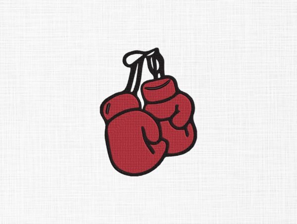 Boxing Gloves Embroidery Design - 5 Sizes