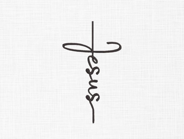 Jesus Cross Embroidery Design - 7 Sizes