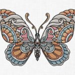Butterfly Embroidery Design - 6 Sizes