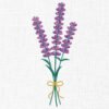 Lavender Flowers Embroidery Design - 5 Sizes