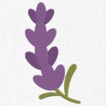 Lavender Flower Embroidery Design - 5 Sizes