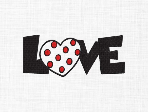 Love Embroidery Design - 5 Sizes