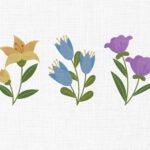 Flowers Embroidery Design - 5 Sizes