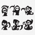 Grim Reaper With Axe Bundle Embroidery Design - 5 Sizes