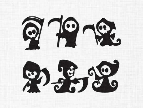 Grim Reaper With Axe Bundle Embroidery Design - 5 Sizes