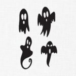 Halloween Ghost Bundle Embroidery Design - 5 Sizes