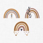 Boho Rainbow Bundle Embroidery Design - 5 Sizes