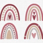 Boho Rainbow Bundle Embroidery Design - 5 Sizes