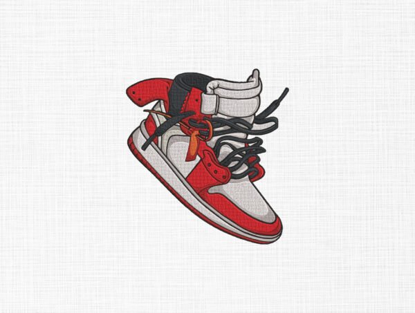 Red Jogger Embroidery Design - 5 Sizes