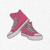 Pink Sneakers Embroidery Design - 5 Sizes