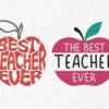 Best Teacher Embroidery Design - 5 Sizes