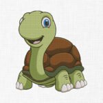 Turtle Embroidery Design - 6 Sizes