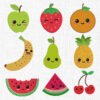 Cute Fruit Bundle Embroidery Design - 5 Sizes