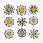 Daisy Flowers Bundle Embroidery Design - 6 Sizes
