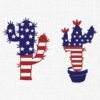 American Cactus Embroidery Design - 5 Sizes