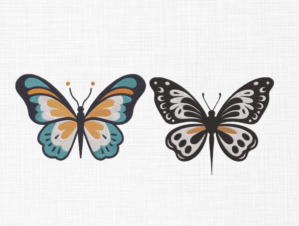 Butterfly Bundle Embroidery Design - 5 Sizes
