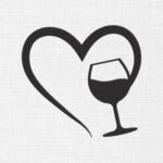 Heart Wine Embroidery Design - 6 Sizes