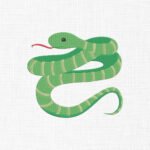 Snake Embroidery Design - 5 Sizes