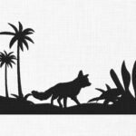 Fox in Forest Silhouette Embroidery Design - 5 Sizes